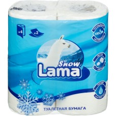Туалетная бумага LAMA  2сл 4рул белая (12уп)