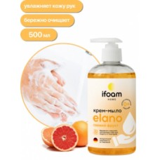 Бытовая химия жидкое мыло IFOAM крем-мыло ELANO Белый грейпфрут 500мл/12шт