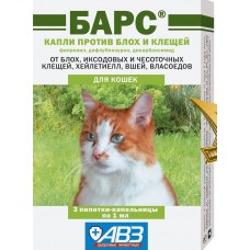 Животные капли для кошек Барс (100шт)