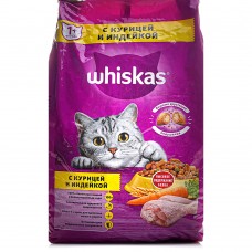 Корм для кошек сухой Wiskas паштет.кур/инд.13,8 кг